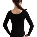 Long Sleeve Leotard Black back view