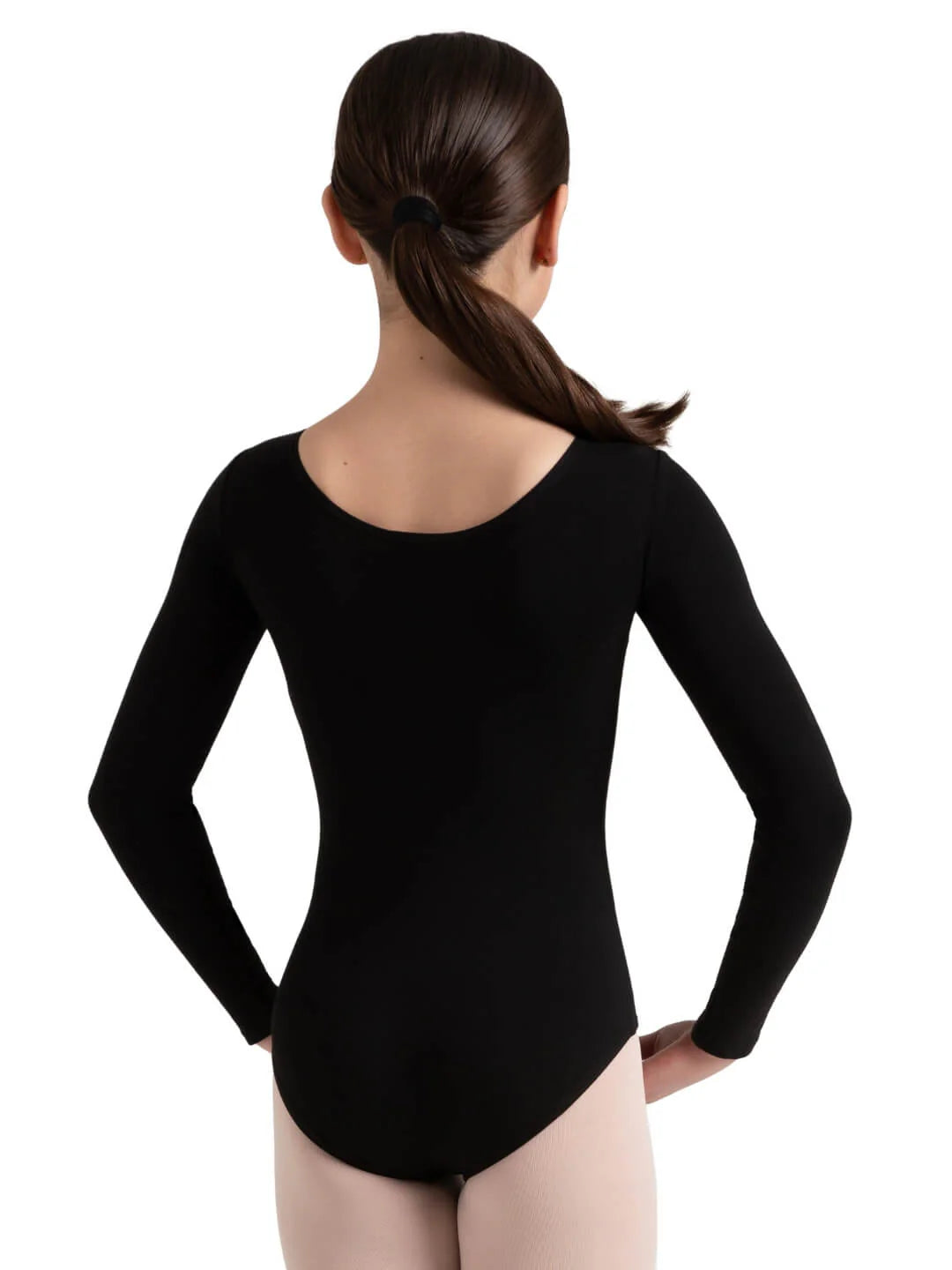 Long Sleeve Leotard Black back view