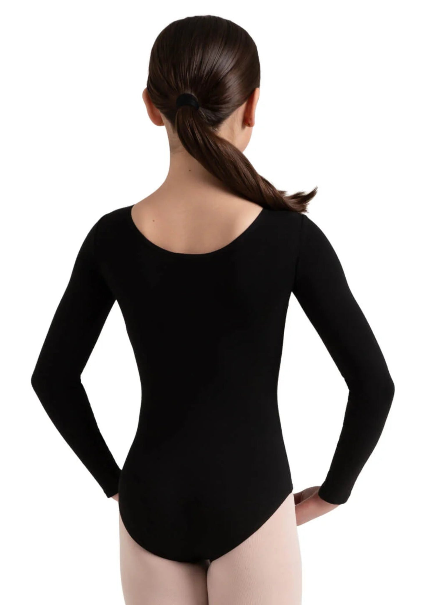 Long Sleeve Leotard Black back view