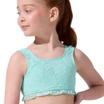 Love Lace Top Mint Green front view 