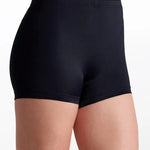 Low Rise Boy Short Black front view