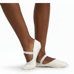 Luna Leather Ballet Shoe White side view