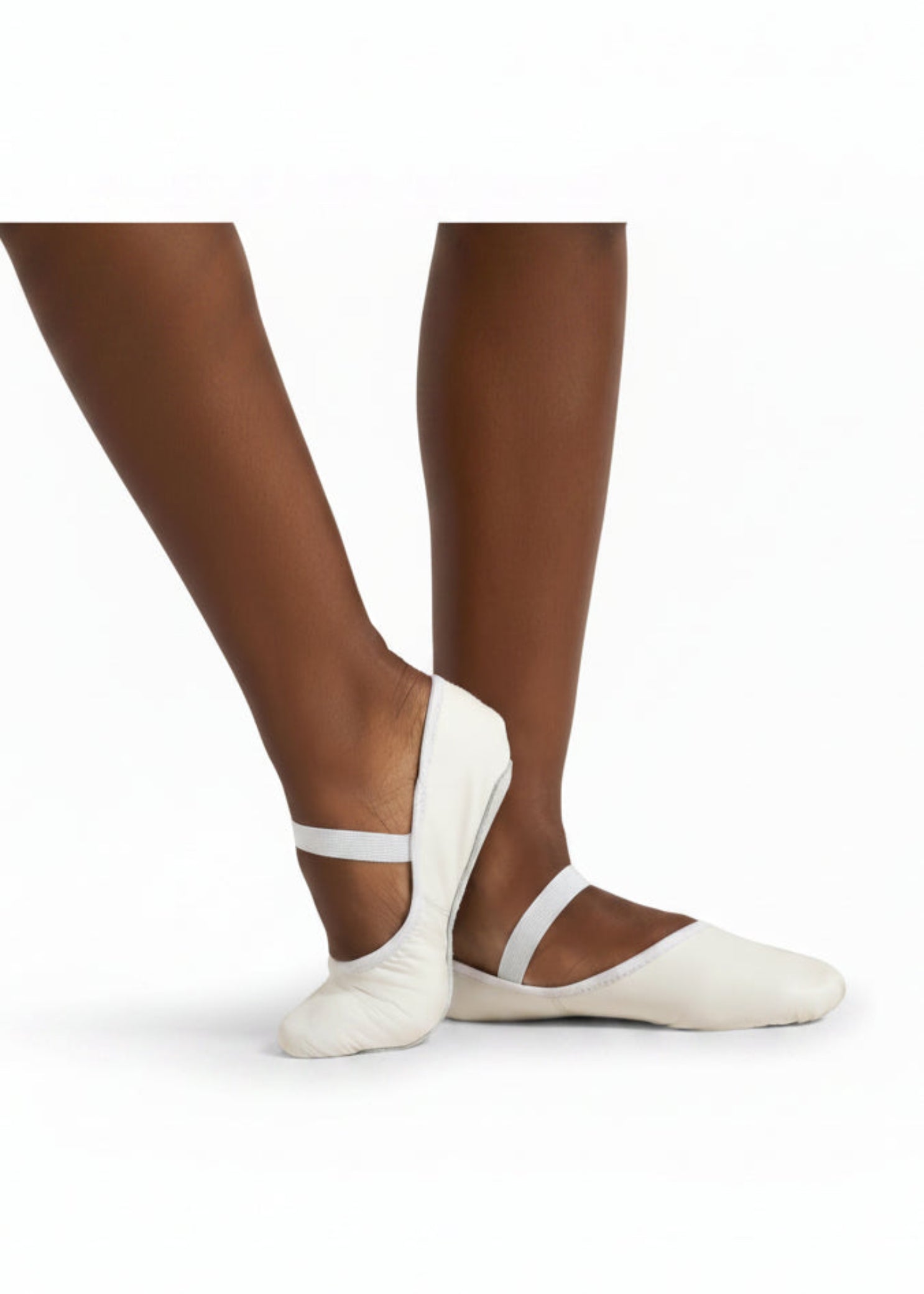 Luna Leather Ballet Shoe White side view