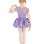 Cap Sleeve Tutu Leotard Lilac back view