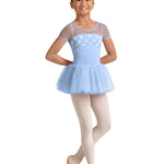 Kaleidoscope Cap Sleeve Tutu Dress Blue lifestyle view