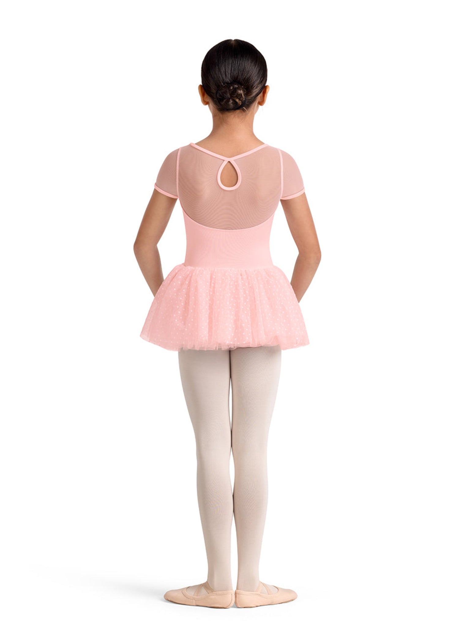 Kaleidoscope Cap Sleeve Tutu Dress Pink back view