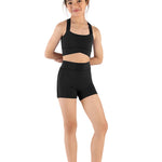 Daisy Waist Short Black front view