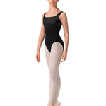 Wide Strap Leotard Black front view