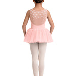 Mesh Tank Leotard Pink back view