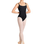 Mesh Tank Leotard Black front view