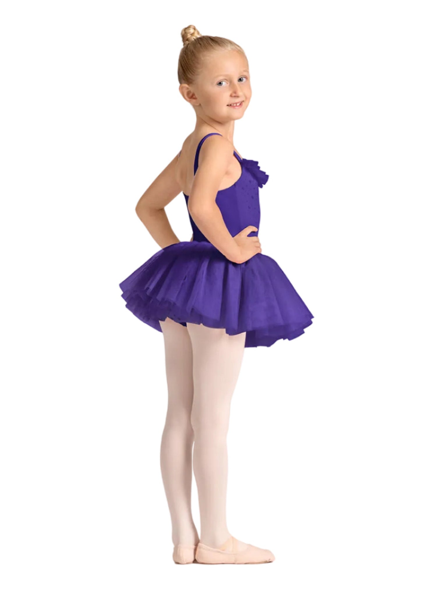 Celestia Cami Tutu Dress Violet side view