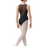 Boat Neck Leotard Black back view