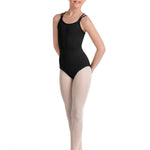 Double Strap Leotard Black front view