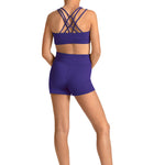 Gel Print Shorts Violet front view