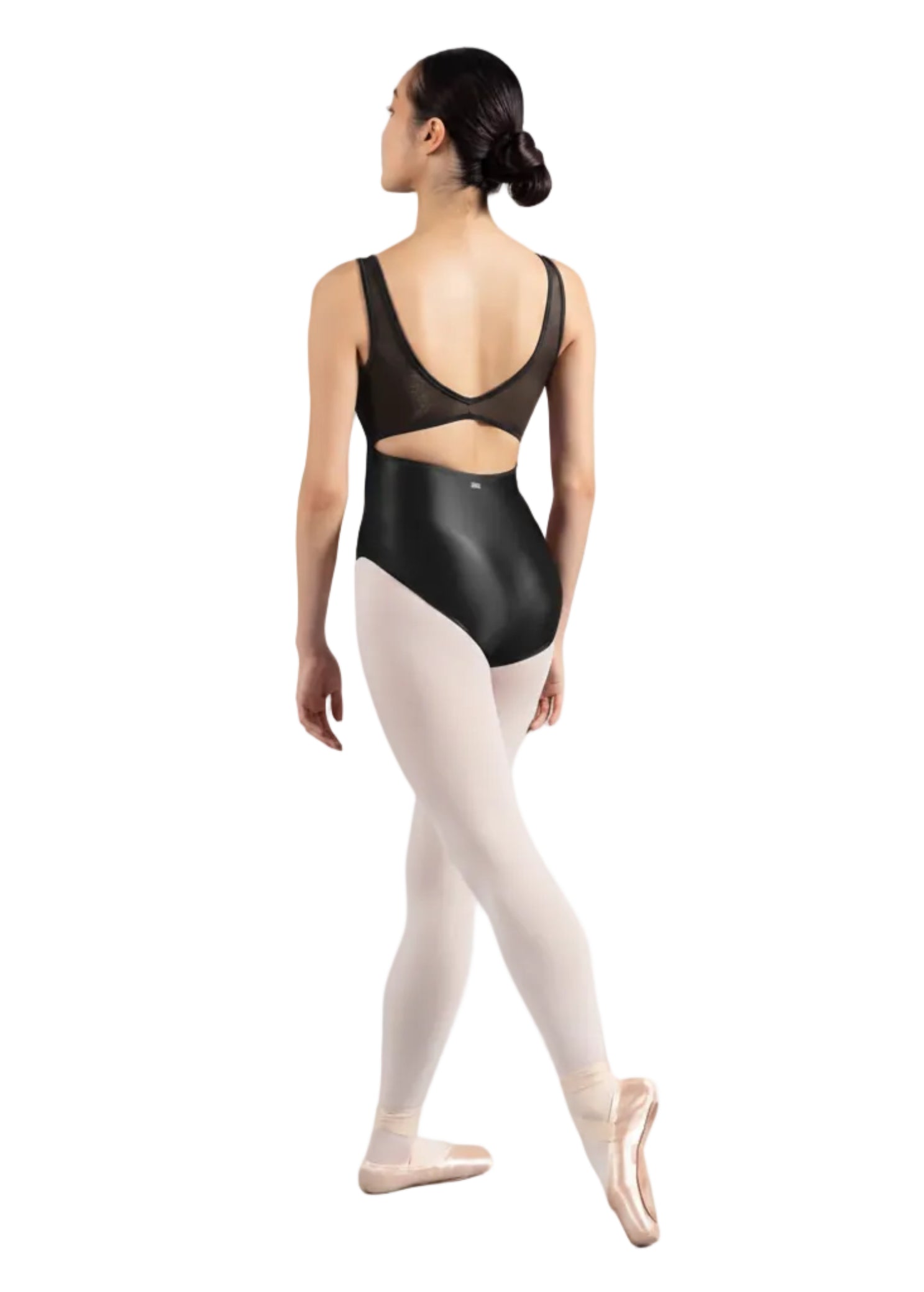 Glow Tank Leotard Black back view