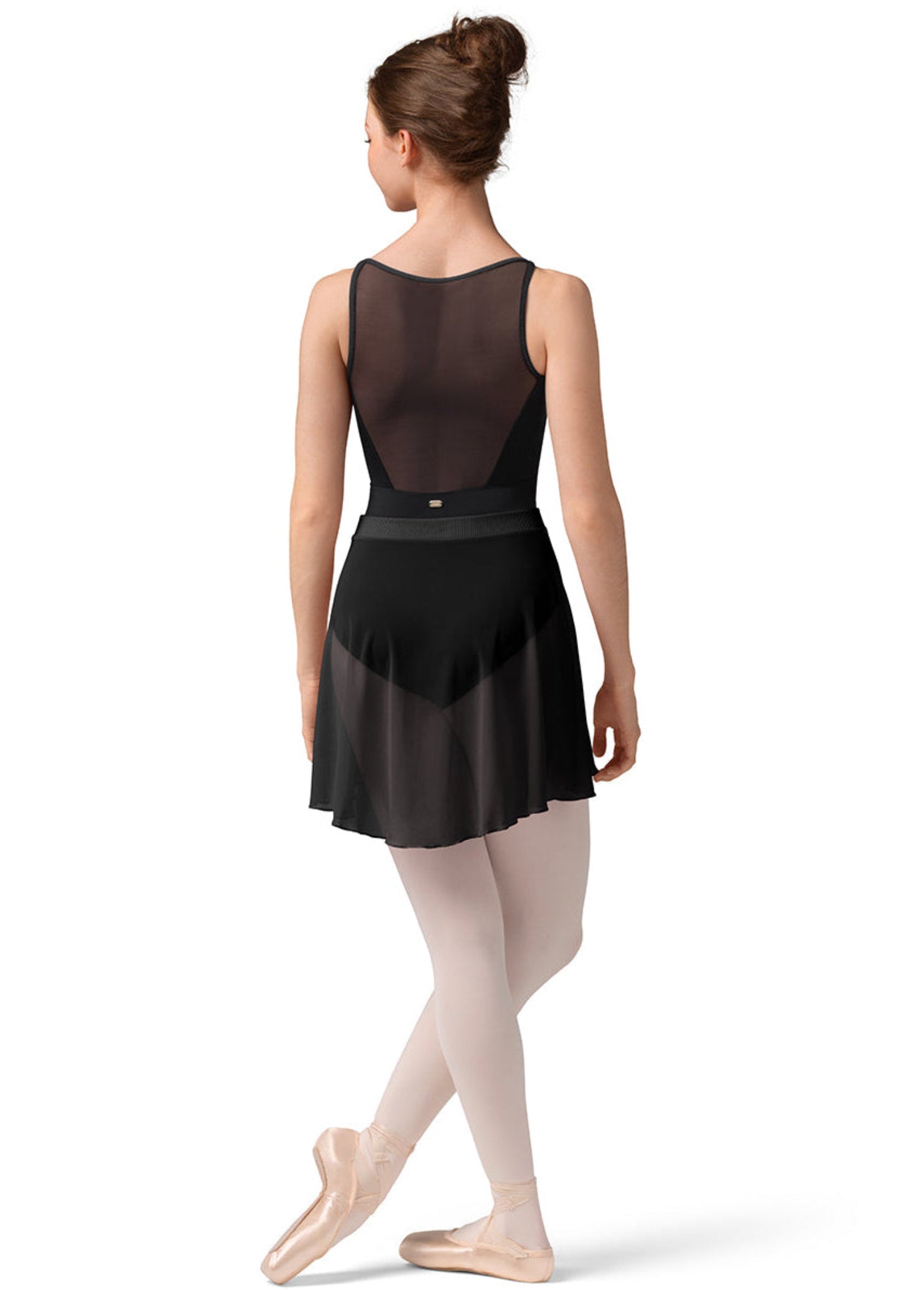 Zephyr Mesh Skirt Black back view