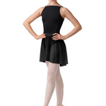 Zephyr Mesh Skirt Black front view