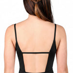 Macaron Cami Leotard Black back view