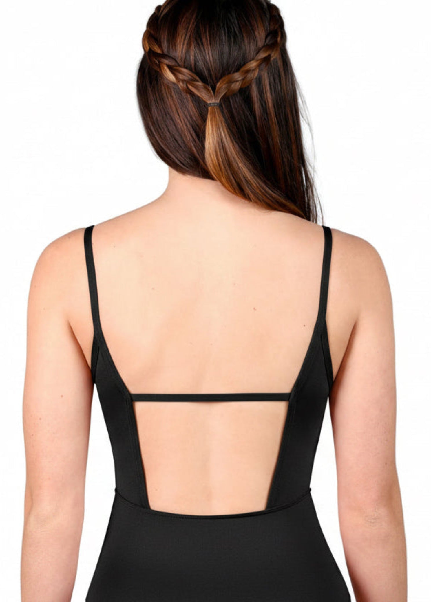 Macaron Cami Leotard Black back view