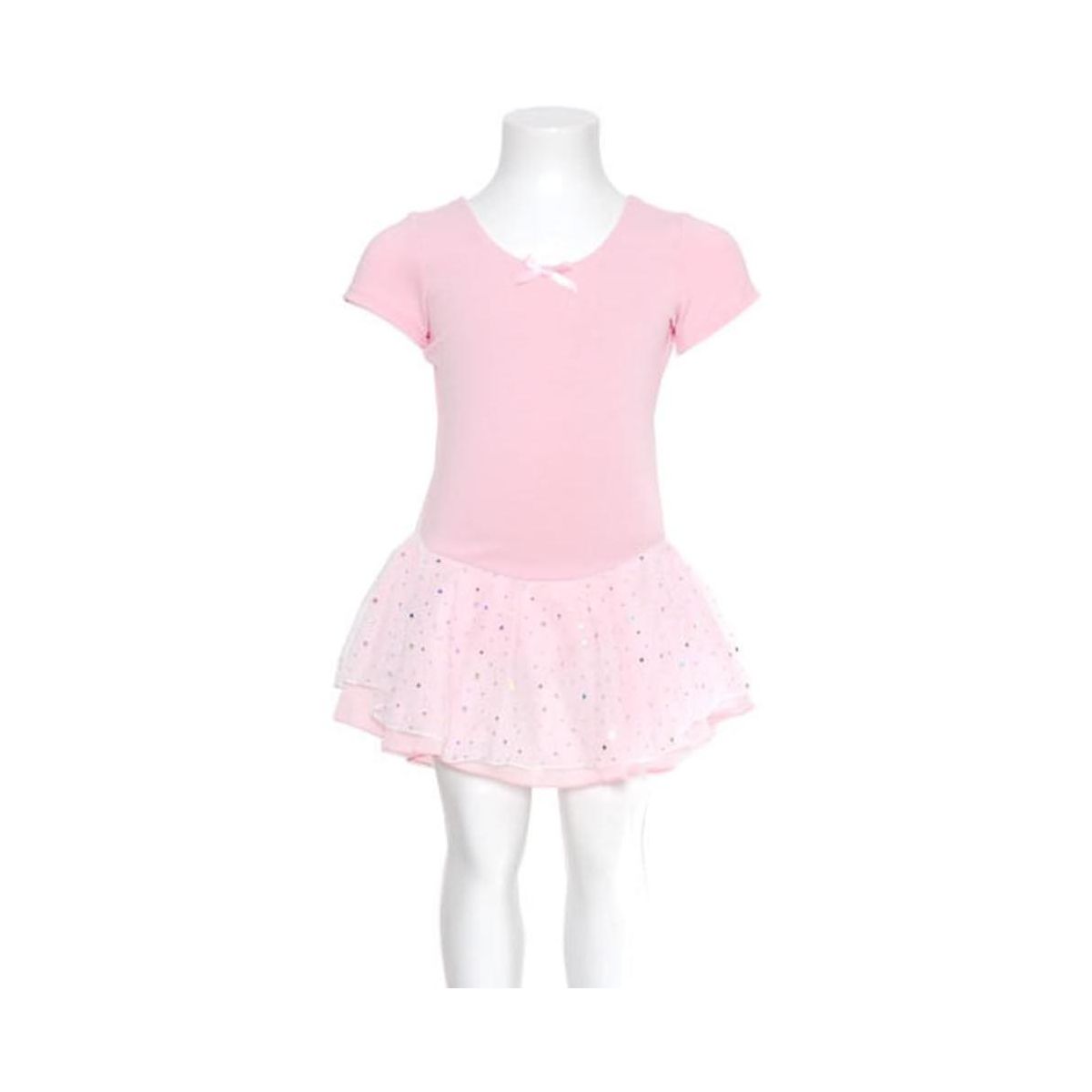 Madeline Dress Leotard Pink front view
