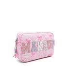 Makeup Bow Pouch Pink front side view