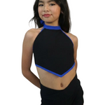 Malia Top Black Royal front view