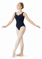 Margot Tank Leotard Royal front view