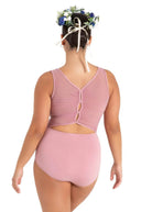 Marigold Mesh Back Leotard Lilas back view