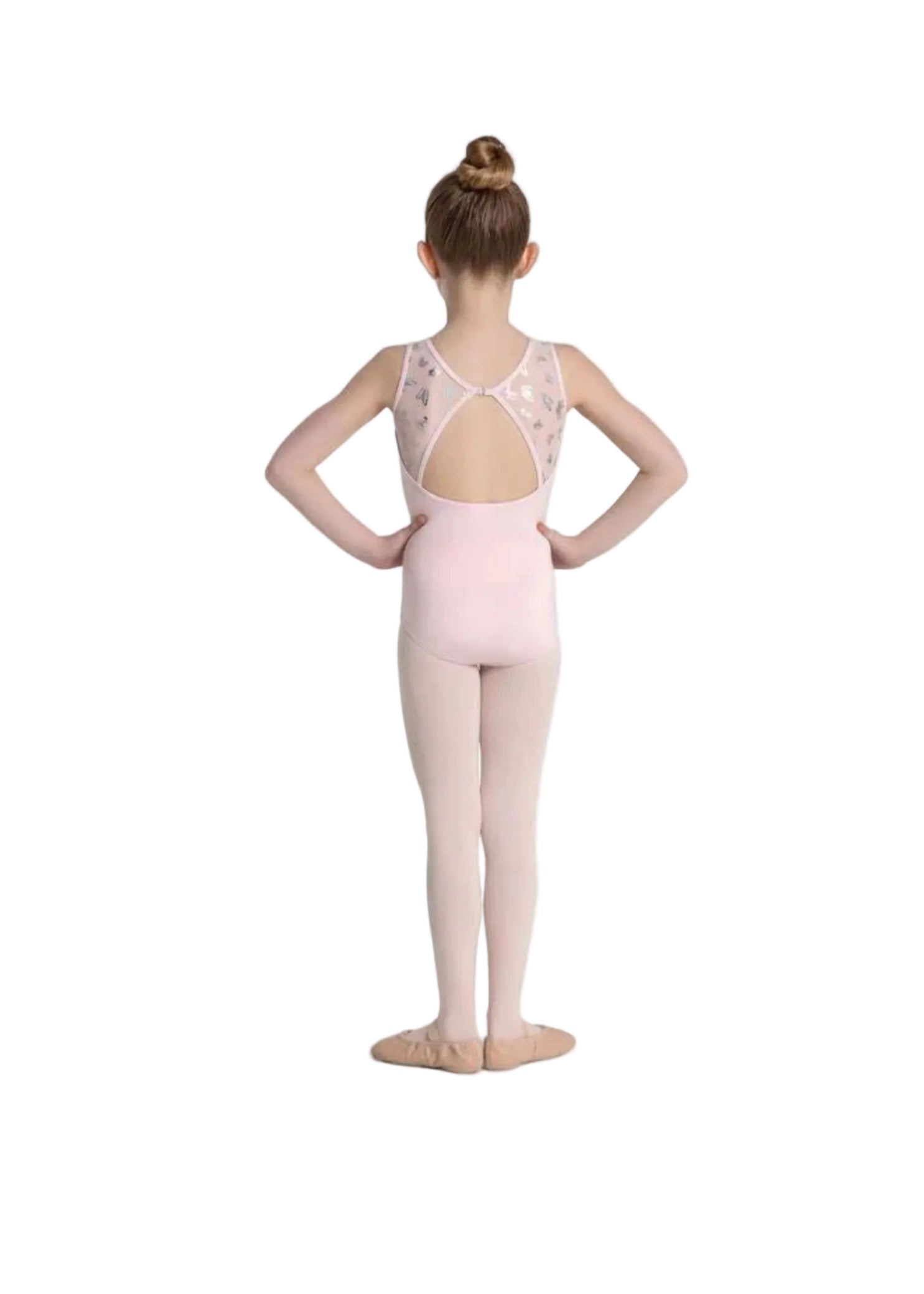 Mariposa Tank Leotard Pink back view