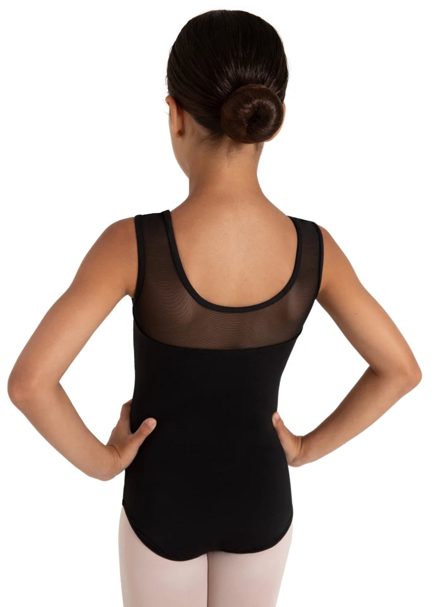 Mars Mesh Leotard Black back view