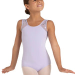 Mars Mesh Leotard Lavender front view