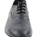 Men’s Leather 1" Heel Shoe Black front view