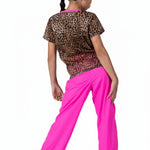 Mesh Jersey Cheetah back view