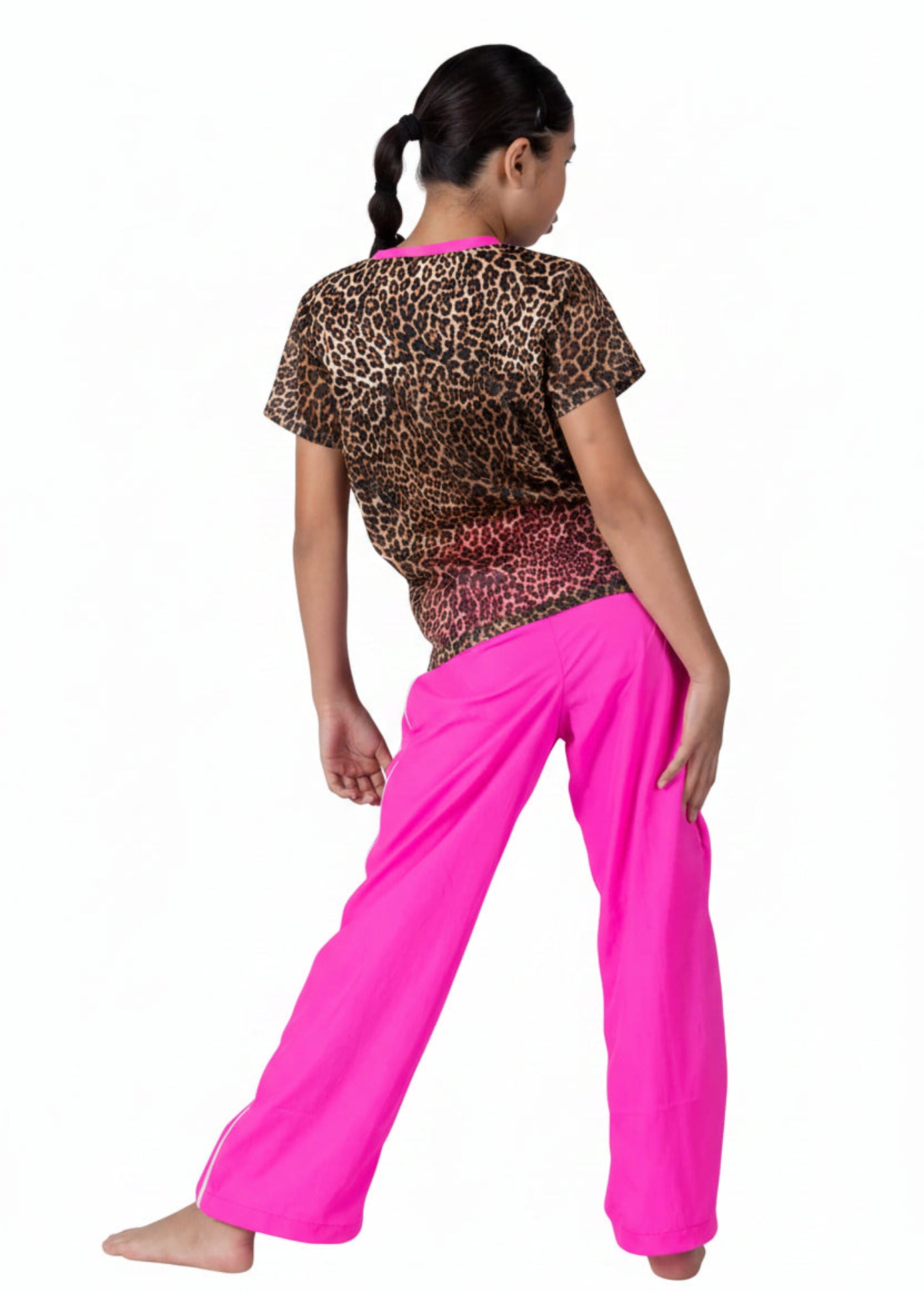 Mesh Jersey Cheetah back view