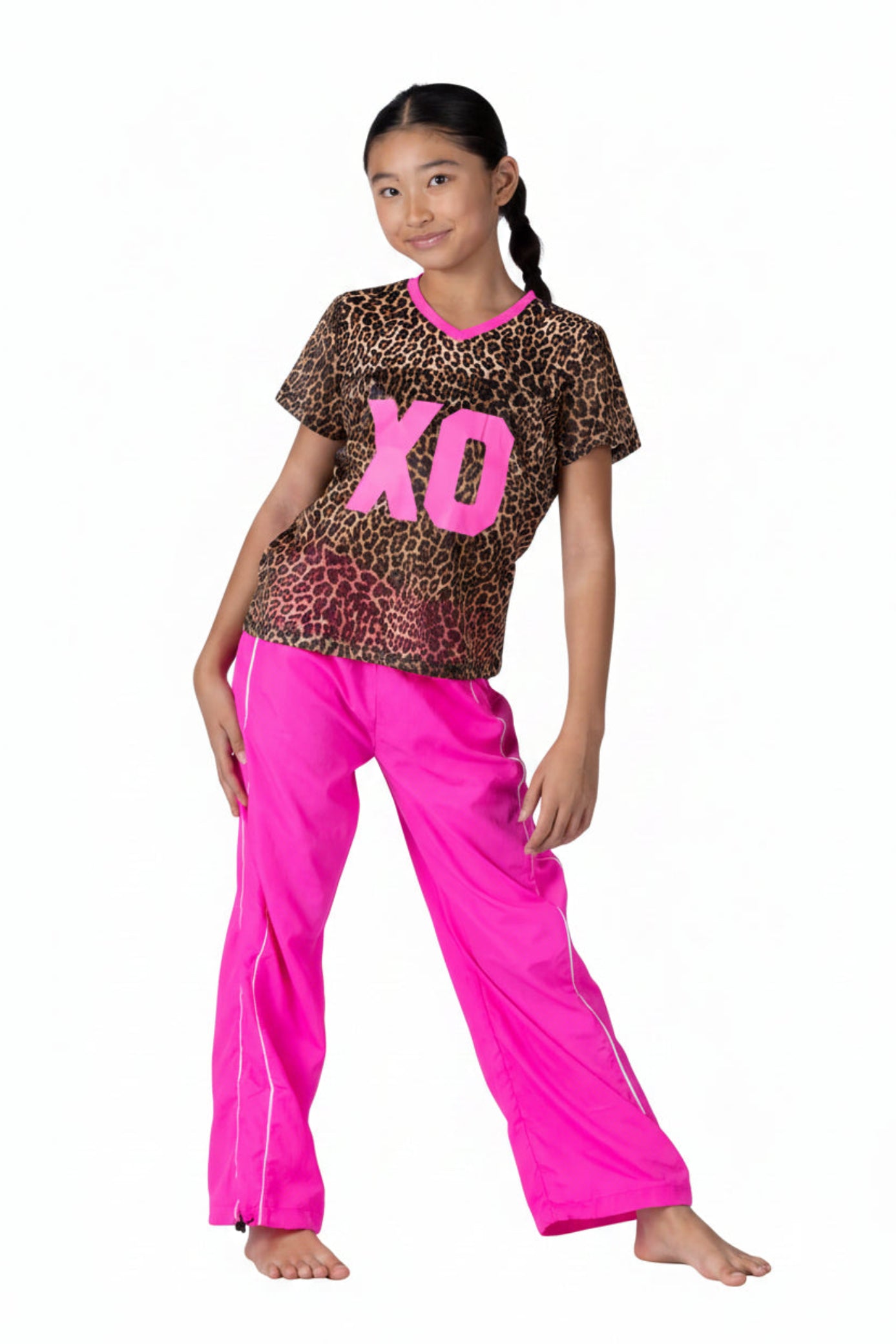 Mesh Jersey Cheetah front view
