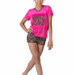 Mesh Jersey Hot Pink front view