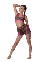 Mesh Short Cheetah front view