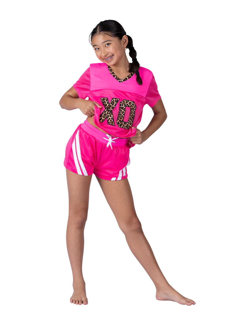 Mesh Short Hot Pink front view