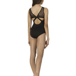 Mesh Tank Leotard Black back view
