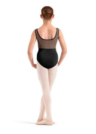 Mesh Tank Leotard Black back view