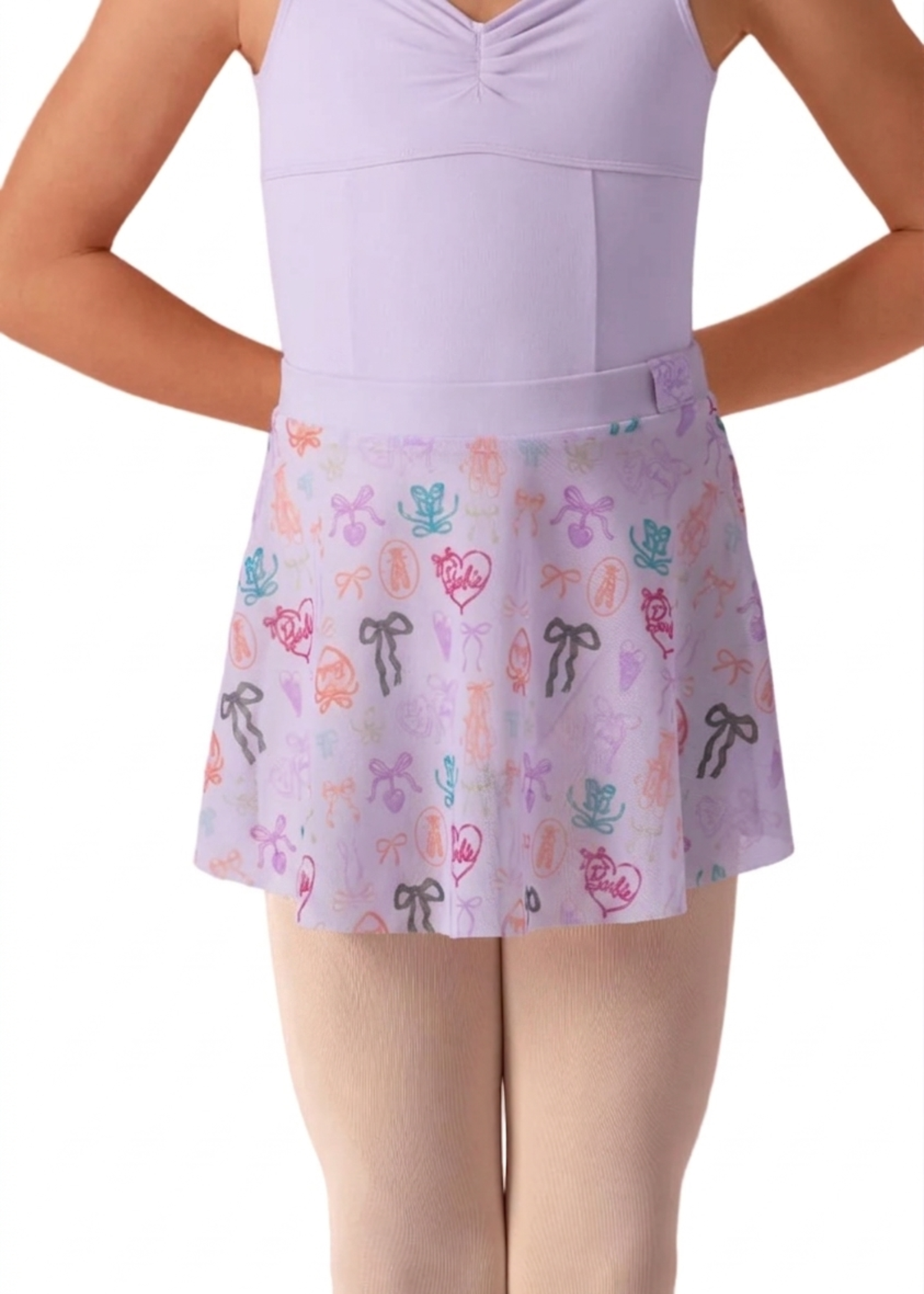 Mesh Skirt Lilac front view