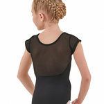 Mesh Sweetheart Leotard Black back view