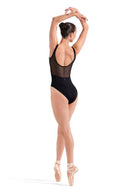 Mesh Tank Leotard Black back view