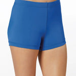 Mid Length Shorts Blue front view