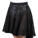 Midi Length Skirt Black front view