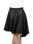 Midi Length Skirt Black front view
