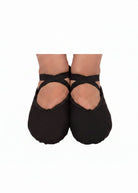 Model 6 Ballet Shoe Black front view