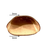 Nikolay Brand Moleskin Toe Pads, detail view showing soft lining and 3mm cushioning at top and bottom edges