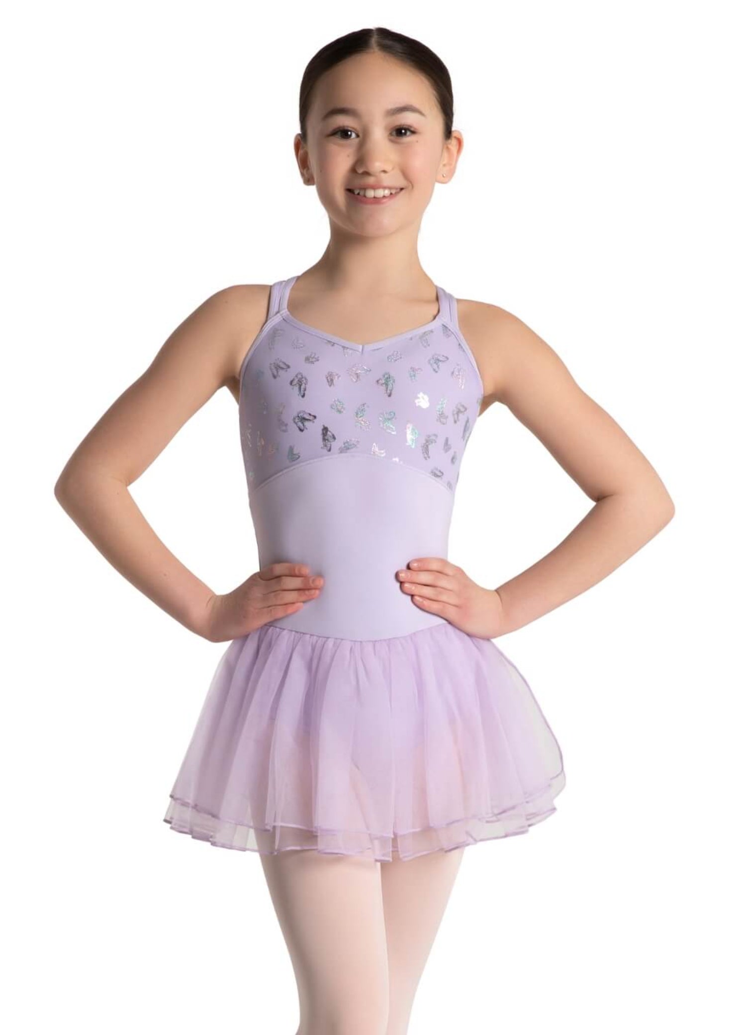 Monarch Tutu Dress Lavender front view