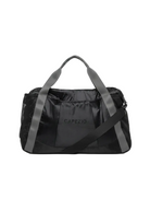 Motivational Duffel Bag Gray front view